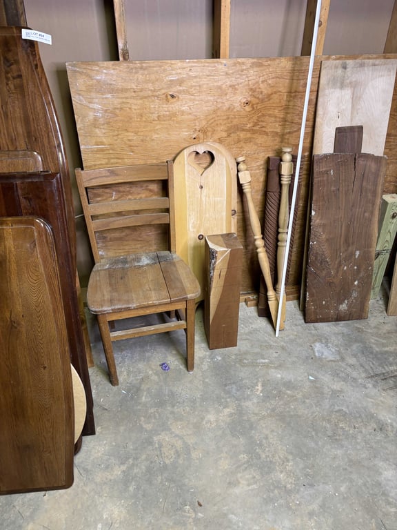 Misc wood, spindles, slabs, etc - Image 2