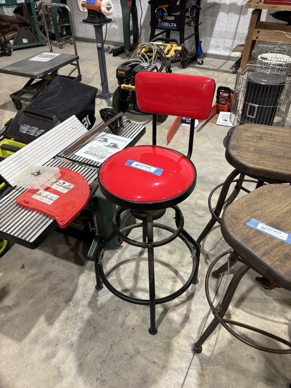 Red Bar Height Stool