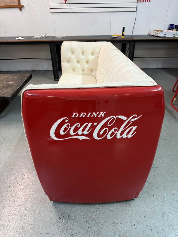 VTG COKE COOLER MADE INTO SOFA - Image 2