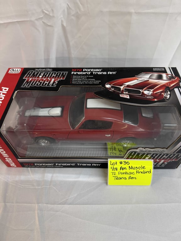 1:18 AM. MUSCLE 72 PONTIAC FIREBIRD TRANS AM - Image 2