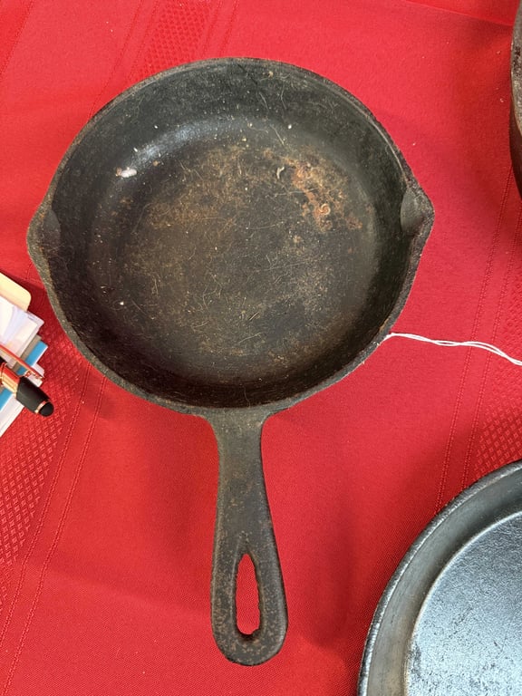 3 CAST IRON SKILLETS (KOREA, TAIWAN & CHINA) - Image 4
