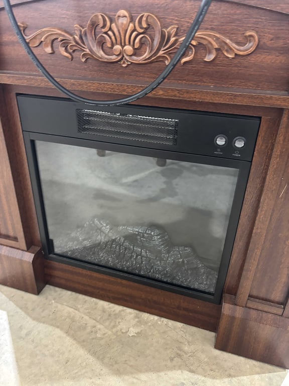 Electric fireplace & cabinet - Image 2