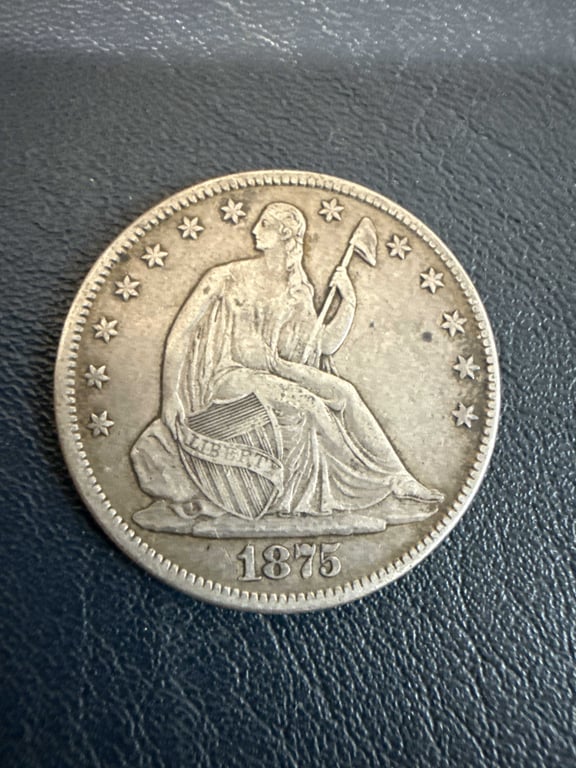 1875 Seated Liberty Half Dollar