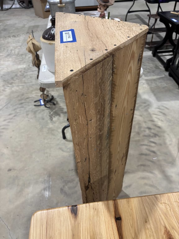 Handmade wood corner shelf - Image 3