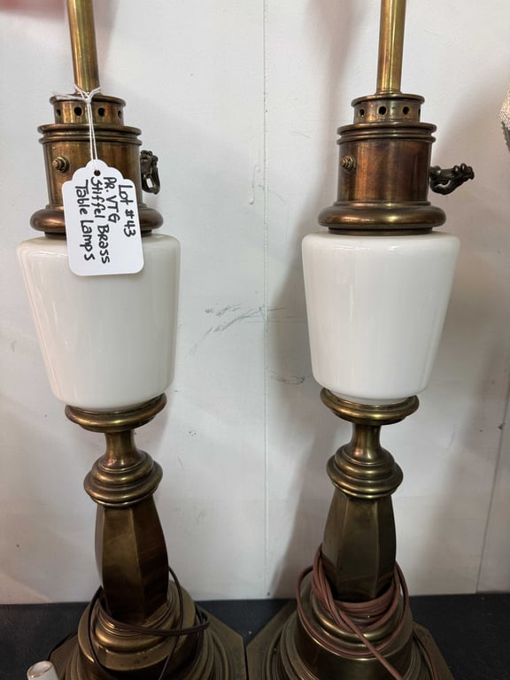 PR VTG STIFFEL BRASS TABLE LAMPS - Image 2