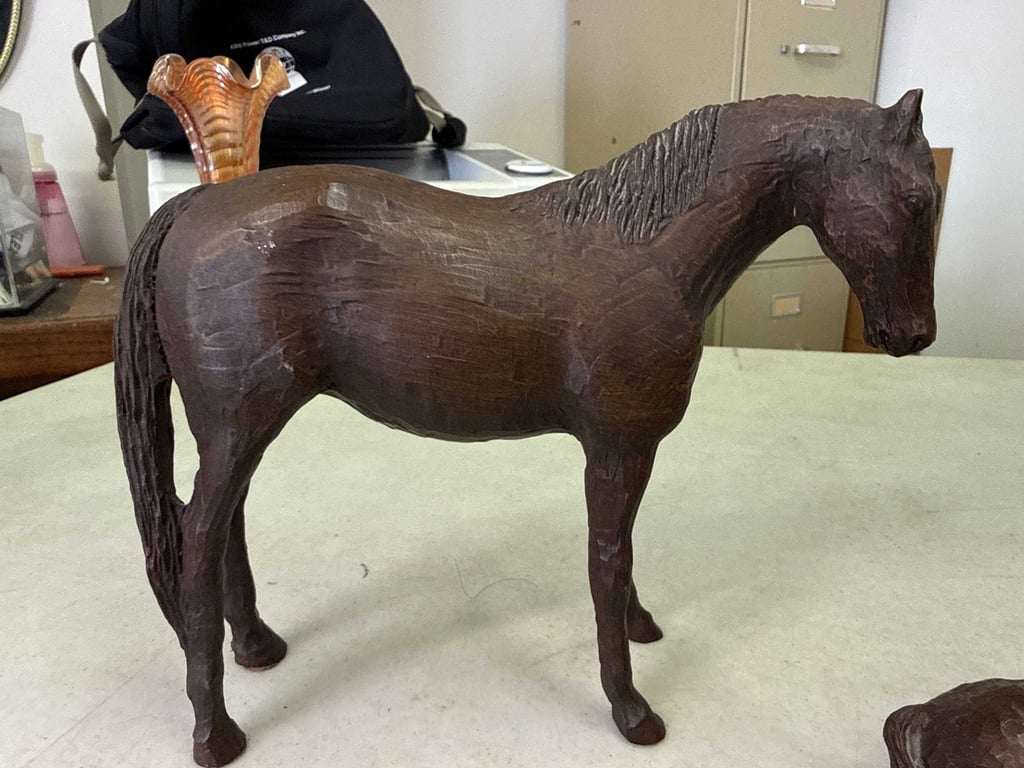 Hand Carved Horses - Image 3