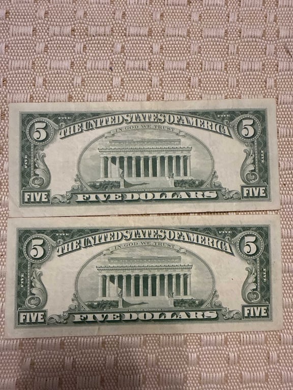 1963 $5.00 Red Seals - Image 2