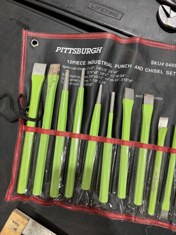 Pittsburgh 12 pc punch & chisel set - Image 2