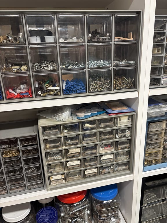 Hardware contents of first white shelves - Image 3