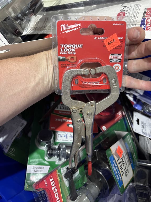 Tote of plumbing supplies - Image 10