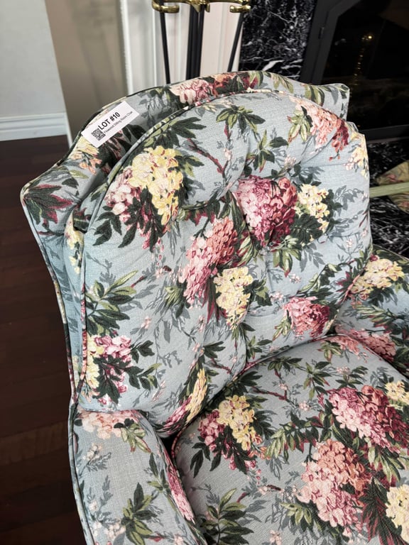 Flowered SItting Room Chair - Image 4