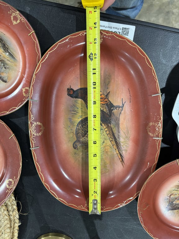 6 Piece Bird Painted Plates - Image 6
