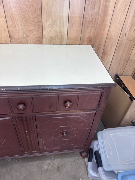 2 drawer, 3 door cabinet and contents - Image 4