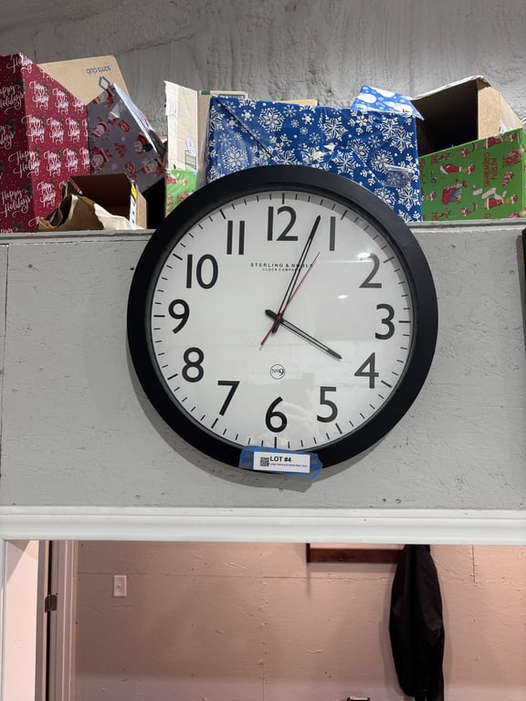 Large Sterling & Noble Wall Clock