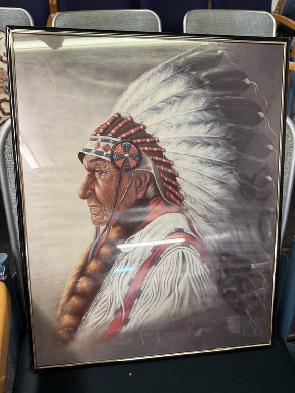2 INDIAN FRAMED PRINTS - Image 2