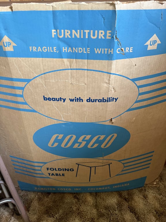 COSCO FOLDING TABLE W/CHAIRS