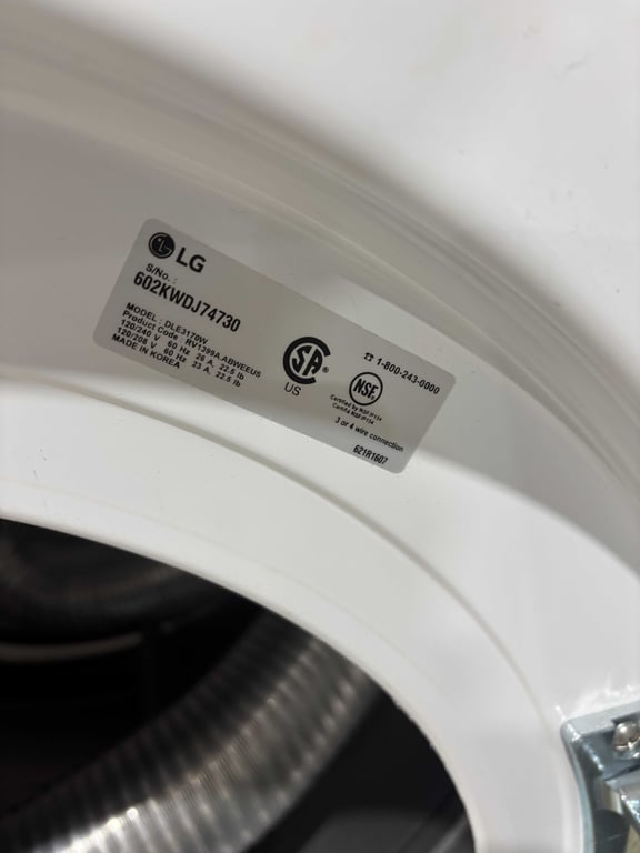 LG Front Load Dryer and Pedestal - Image 5