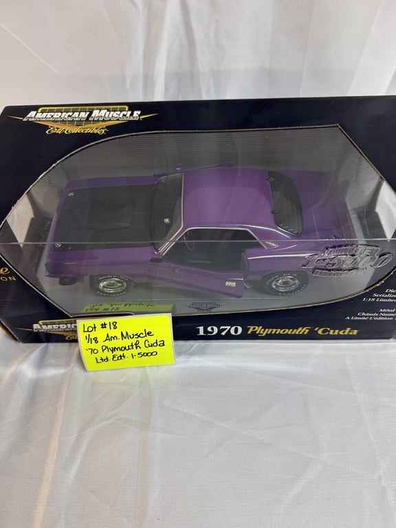 1:18 AM. MUSCLE 70 PLYMOUTH CUDA LTD ED 1-5000 - Image 2