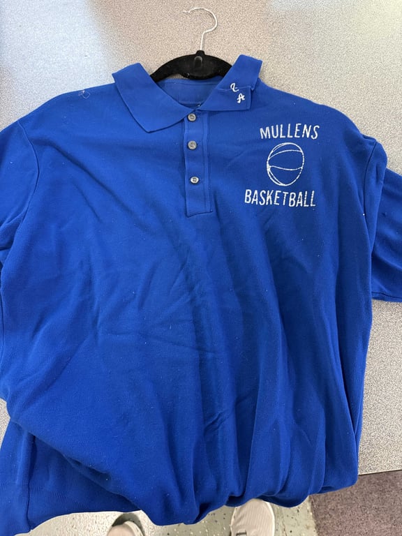 1972 MULLENS LETTERMENS JACKET & MULLENS BASKETBALL POLO - Image 4