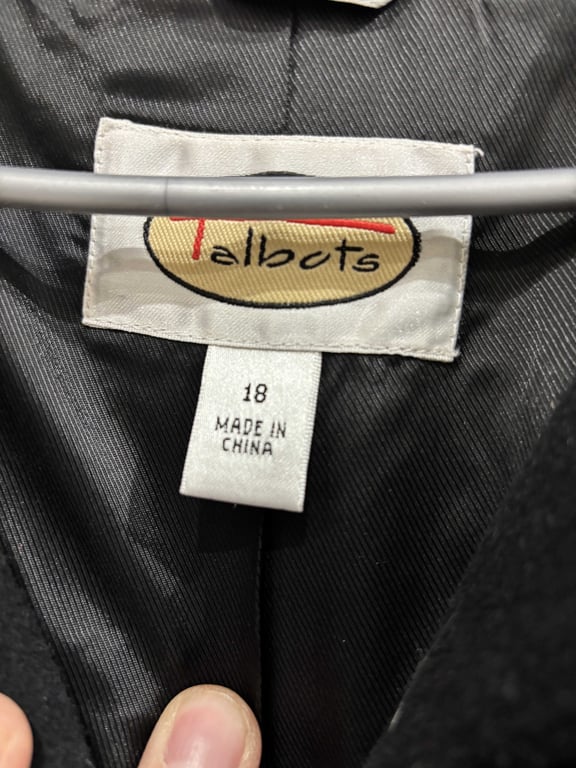Talbot Size 18 Womens Long Coat - Image 2
