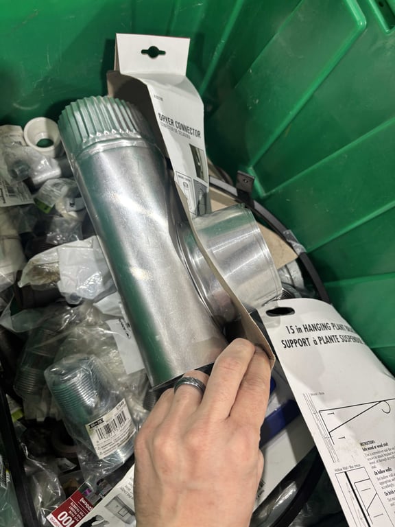 Tote of breakers, connectors, PVC fittings, reducers - Image 7