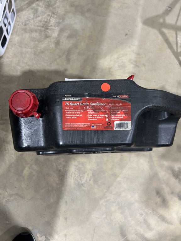16qt drain container for oil changes - Image 2