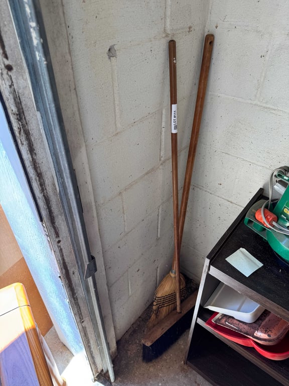 Brooms and dustpans