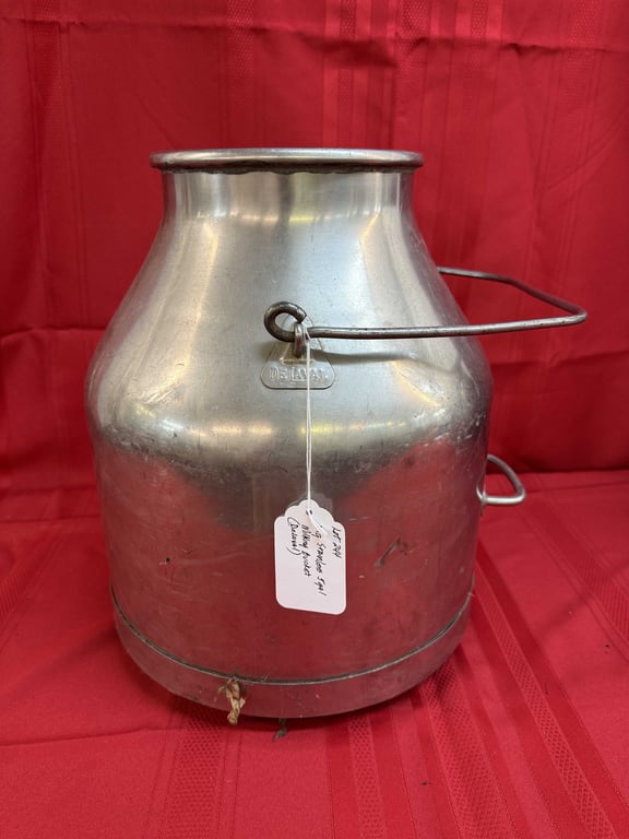VTG STAINLESS DE LEVAL 5 GAL. MILK BUCKET