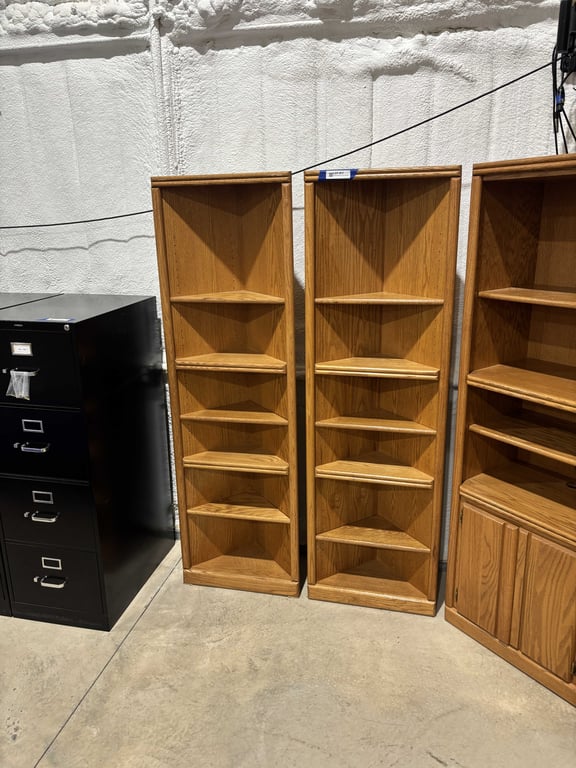 Matching Wooden Corner Shelves
