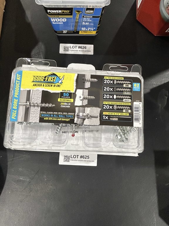 3 Borefast anchor and screw sets - Image 2
