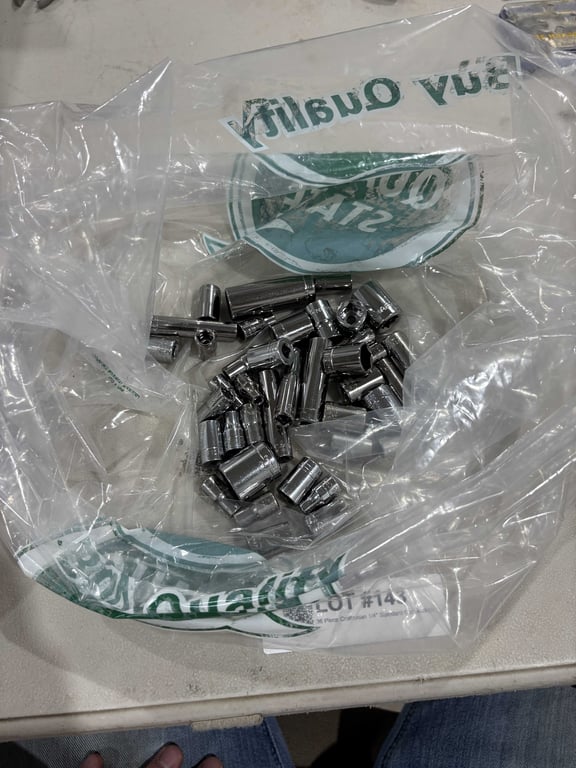 36 Piece Craftsman 1/4" Standard 6 pt Sockets