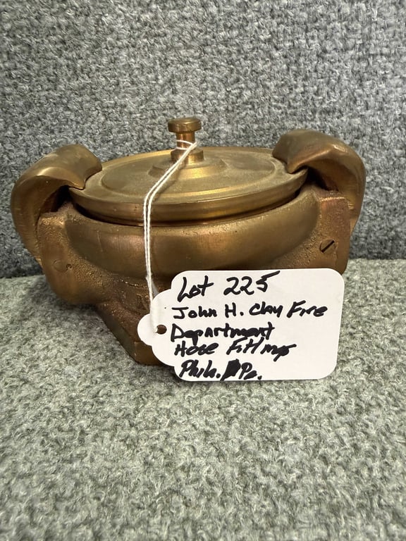 JOHN H CLAY FIRE DEPT. HOSE FITTINGS BRASS