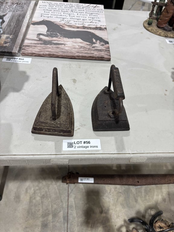 2 vintage irons