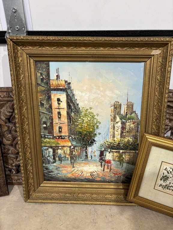 Three Pictures and Wood Decor - Image 2