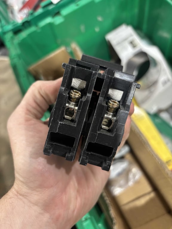 Tote of breakers, connectors, PVC fittings, reducers - Image 3
