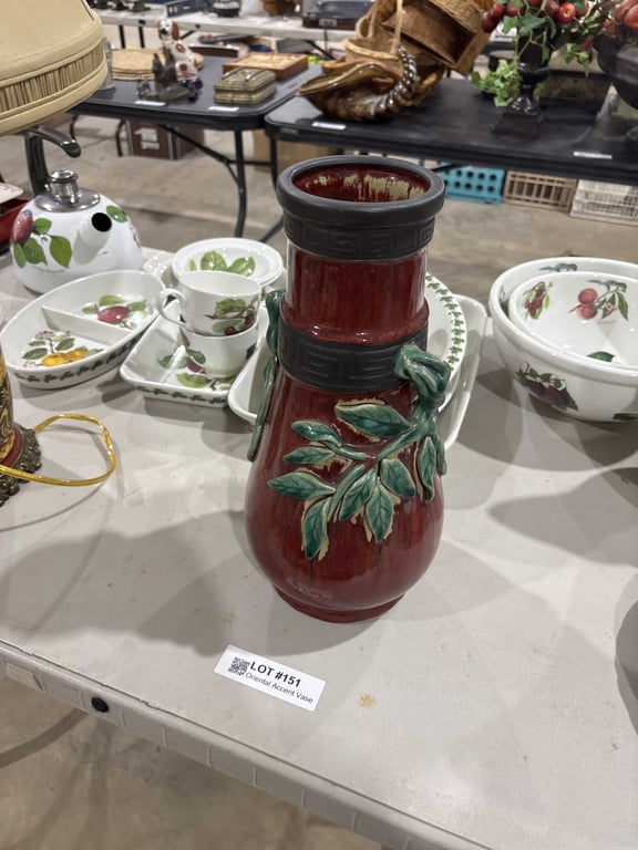 Oriental Accent Vase - Image 2
