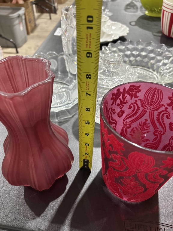 3 Pieces of Red Glassware - Image 5