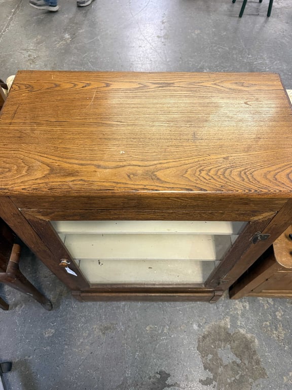 ANT. GLAZED DISPLAY CABINET - Image 2