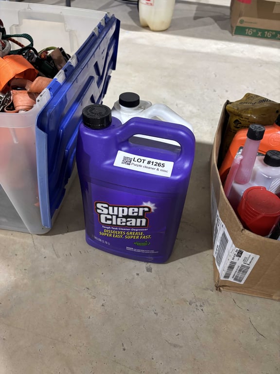 Purple cleaner & misc