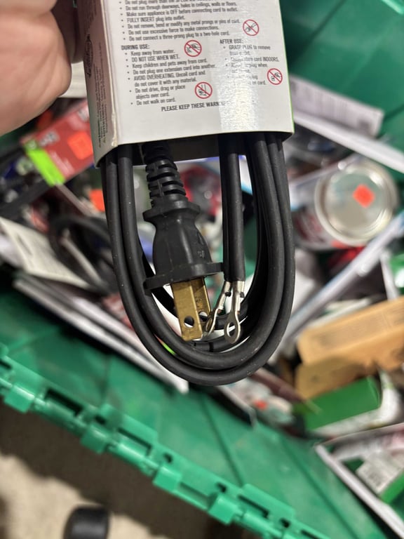 Tote of Cords, Plastic Cutters, Sprak Plugs, Blades, Wire Brush, etc - Image 9