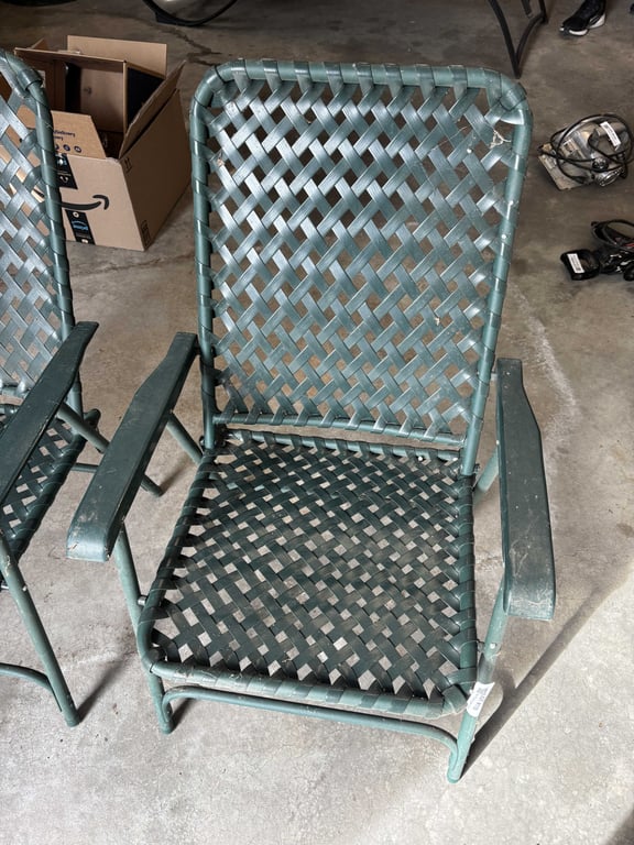 Two Plastic Lawn Chairs - Image 3