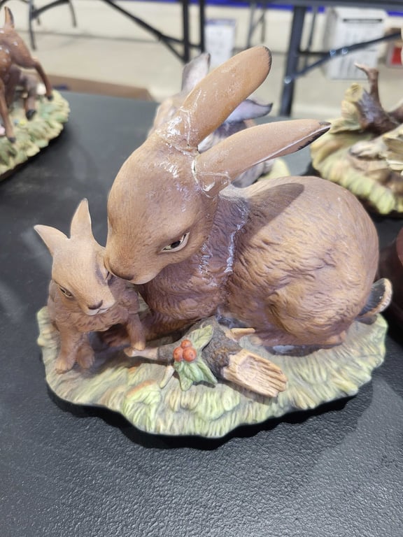 Porcelain rabbits-1 music box - Image 5