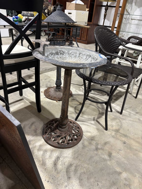 Iron Birdbath