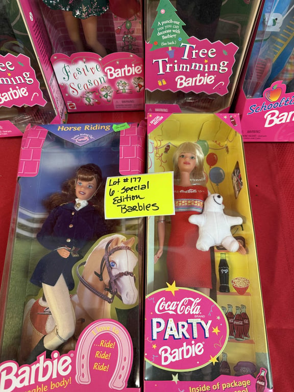 6 COLLECTIBLE BARBIES - Image 2