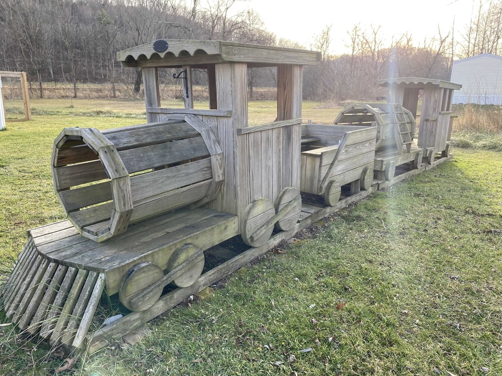 KINZERBILT AMISH MADE TRAIN PLAYSET 4 PC - Image 3