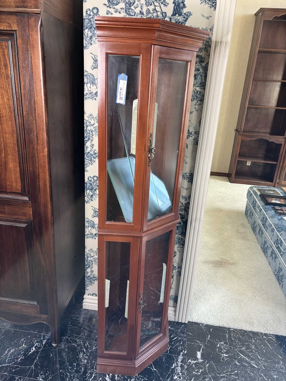 Lighted Corner Curio Cabinet - Image 2