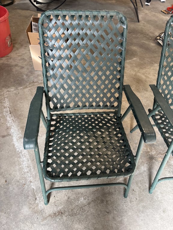 Two Plastic Lawn Chairs - Image 2
