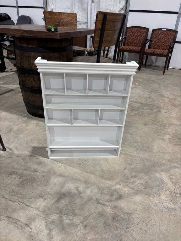 White wall shelf