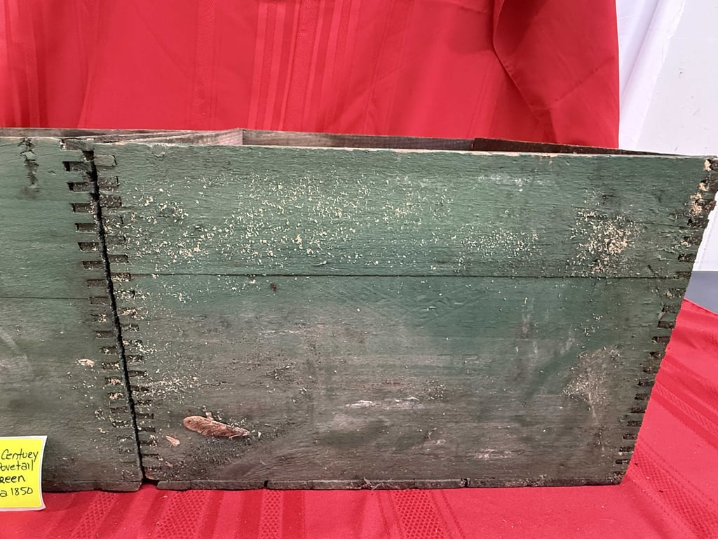 2 VTG DOVE TAIL 19TH CENTURY CRATES - Image 3
