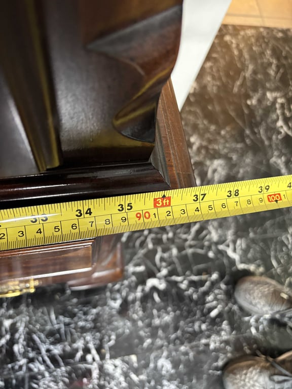 Vintage 9 Drawer Queen Anne Style Highboy - Image 11